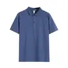 Camisa Polo Camiseta de Trabalho com Logo Estampado Manga Curta DIY Algodão Puro Roupa de Trabalho Feita Sob Medida Marca Japonesa Retro Tendência