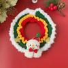 Cachecol de Natal para Gatos e Cachorros Transfronteiriço Boneco de Neve Feito à Mão em Crochê de Lã Cachecol Coleira para Cães de Porte Pequeno e Médio