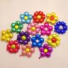 Globo redondo de aluminio de 18 pulgadas con forma de corazón y cinco pétalos, ideal para decoración de bodas y fiestas, al por mayor.