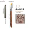 Conjunto de Canetas de Nail Art Estilo Japonês Ultra Finas, Canetas Profissionais para Pintura e Desenho de Linhas com Cabo de Sândalo, Adequado para Salões de Unhas
