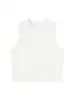 Chaleco Corto Básico de Color Sólido para Mujer, Ropa Interior Transpirable Elástica de Algodón sin Mangas, Camisola Adelgazante de Cintura Alta, Venta al por Mayor desde el Fabricante