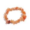 Pulsera de grava de cristal de ágata natural irregular piedra desmagnetizante pulsera de bricolaje para mujer venta al por mayor