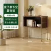 Armário de revistas com porta basculante estilo tronco de árvore Estante estilo japonês Estante com prateleiras Armário com gavetas Armário lateral para sala de estar Armário de armazenamento para entrada Armário de armazenamento nórdico