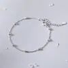 Pulsera Redonda Pequeña con Cuentas Plateadas para Mujer, Nuevo Diseño de Nicho Verano 2023, Sensación de Suerte y Alta Gama, Joyería de Amistad