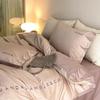 Conjunto de Quatro Peças de Algodão Longo Xinjiang Colorido Classe A com 100 Contagens Lençóis de Cama Simples de Algodão Puro Capa de Edredom Conjunto de Três Peças de Cetim de Algodão Puro