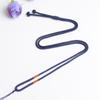 Cuerda lisa enrollada a mano simple combinable ajustable hebilla de seguridad hoja esmeralda pequeño colgante del Zodíaco cordón cadena clavícula