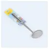 Separador de aceite de acero inoxidable cuchara de filtro de aceite cuchara para fugas de aceite espumadera de malla para jugo de fugas red de filtro para leche de soja cuchara de filtro de aceite con cola puntiaguda