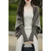Xale em Forma de Casulo de Lingote para Mulheres, Atmosfera Preguiçosa, Prático e Quente, Peça de Roupa Externa Solta e de Perfil Grande para Outono e Inverno, Único e que Não Colide