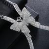 2022 Accesorios Explosivos Europeo y Americano Combinación Total Soporte de Mariposa Sexy Cadena para el Pecho de Pedrería Cadena para el Cuerpo Cadena para el Cuerpo06