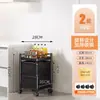 Estante de almacenamiento móvil multicapa para cocina y baño del hogar, carrito pequeño estilo nórdico para snacks junto a la cama del dormitorio