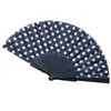 Ventilador de Ponto de Onda Atacado Estilo Europeu e Americano Menina Ventilador Dobrável de Verão Ventilador de Ponto de Onda Ventilador de Presente Promocional