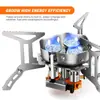 Fogareiro de Acampamento à Prova de Vento de 3 Queimadores 6800W, Interface de Conversão Universal
