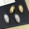 Pendientes Geométricos Europeos y Americanos de Alta Gama con Textura Transfronterizos, Accesorios de Oreja Personalizados de Moda Vintage de Lujo Ligero Europeos y Americanos Transfronterizos