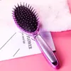 Peine desenredante con cojín de aire, Peine masajeador con airbag, Peine de barril redondo para rizar, Peine de rodillo para cabello largo, Peine de plástico con airbag de masaje