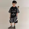 Conjunto de Verano de Manga Corta para Niños, Ropa Deportiva de Verano Moderna de Secado Rápido para Niños, Nuevo Modelo 2026, Conjunto de Dos Piezas para Niños Mayores
