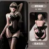 Lencería Sexy de Gato Nocturno, Vestido de Cuero Ajustado de Charol con Tirantes, Uniforme de Reina Cosplay, Cadena Sexy, Entrepierna Abierta Caliente