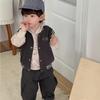 Ropa Nueva de Otoño para Niños 2026 Ropa de Otoño para Bebés Estilo Coreano Chalecos para Niños Ropa para Niños Sudadera con Capucha Traje Casual