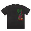 Scott Travis Scott Joint Burger e Batatas Fritas Rap Hip-Hop Estilo Chi Hop Europeu e Americano Marca da Moda Camiseta