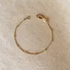 Pulseira Satélite Estilo Europeu e Americano, Design de Nicho de Luxo Leve, Pulseira Fina de Corrente com Contas, Fashionável e Versátil