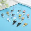 Accesorios de joyería de aleación DIY hechos a mano planta rosa pulsera multicolor accesorios colgantes material colgante Q1166