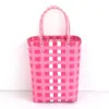 Bolso Nuevo Tejido a Mano, Bolso Bandolera Colorido de Moda, Bolso Cesta de Verduras, Bolso Cubo Vertical Casual y Versátil, Bolso de Mano para Mujer