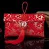 Envelope vermelho estilo chinês tecido envelope vermelho de mil yuans bolsa de casamento troco é criativo bolsa de presente de casamento de dez mil yuans