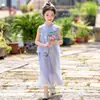 Conjunto Hanfu Infantil Estilo Verão 2026 Novo Modelo Estilo Antigo Traje Tang Melhorado Estilo Ocidental Meninas Estilo Nacional Novo Estilo Chinês Conjunto de Duas Peças