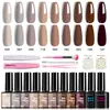Esmalte en Gel para Uñas Transfronterizo Color Sólido Caja de 18 Colores de Gel Set Serie Rojo-Naranja Otoño e Invierno Larga Duración Resistente al Desgaste Color Brillante