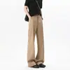 Calça Social Preta Fluida Cleanfit para Homens, Estilo de Alta Inteligência Primavera 2026, Corte Reto, Calças Sociais Alongadoras