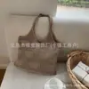 Bolsa de Palha Vazada de Grande Capacidade para Comute de Verão para Mulheres 2025 Nova Bolsa de Praia Tecida Bolsa de Ombro Único para Sobrancelha