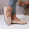Zapatos Planos de Gamuza con Punta Afilada Estilo Coreano para Mujer, Zapatos de Salón de Suela Blanda de Boca Baja para Primavera y Otoño, Zapatos Cómodos para el Trabajo, Tallas 36-43