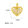 Collar con Corazón Abrible para Mujer, Cobre Circonita Moda Alto Nivel Colgante de Ala en Forma de Corazón Accesorio de Cadena para Clavícula Colgante Doble de Corazón