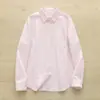 Estilo Artístico e Fresco, Camisa Oxford de Algodão Puro com Listras Verticais e Corte Solto para o Dia a Dia, Jaqueta Feminina de Manga Longa, Estilo Artístico Francês