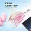 Ganchillos de Plástico Transparente de Colores, Herramientas de Tejer Hilo DIY Hechas a Mano, Juego de Ganchillos de Aluminio de Cabeza Única Multiespecificación