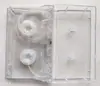Carcaça de cassete de rolo aberto pequena nova carcaça de cassete de rolo aberto em branco sem base de fita fita de gravação carcaça de fita vazia