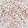 Promoção Imperdível Mini Tira Longa Zircônia Nail Art Strass Super Brilhante Champagne Branco Retangular Base Plana Borda Chanfrada Zircônia Decoração para Unhas