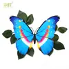 Ventas Directas de Fábrica 22cm capa única mariposa de simulación pegatinas de pared creativas decoración de sala de estar, dormitorio, habitación infantil mariposa de plástico