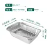Lonchera Térmica, Apta para Microondas, Caja de Comida de Papel de Aluminio Engrosado, Caja de Empaque para Cortar Frutas, Contenedor de Papel de Aluminio de Grado Alimenticio