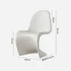 Silla Minimalista de Estilo Nórdico para el Hogar, Silla de Comedor Moderna Trendy Ins, Silla de Diseñador, Apilable Creativa de Ocio Silla Pan Dong
