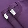 Camiseta Manga Curta Algodão Puro Pesado Estilo Japonês 500g para Mulheres, Gola Redonda Versátil, Ombro Caído, Cor Sólida, Manga Meia-Manga, Camiseta Atacado