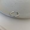 Anillo Hexagrama Simple Retro con Números Romanos para Mujer Estilo Coreano Estudiante Hip-hop Ins Abierto Ajustable para Dieta Dedo