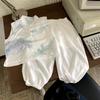 Traje de Verano para Niño Estilo Chino Hanfu Diario Usable Delgado 2025 Nuevo Elegante para Niños Verano Sin Mangas Estilo Nuevo Chino