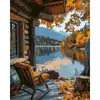 Pintura al Óleo Digital de Flor de Cerezo DIY Pintado a Mano Pintura Decorativa Escénica para Sala de Estar Popular Pintura de Compra Grupal ozon