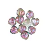 16*16mm al por mayor color mágico AB malla corte cristal cuentas sueltas corazón amor corte moda DIY accesorios para joyería