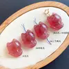 Jingyao rojo rubor fresa Jingmeng Fox colgante cristal rosa colgante diy pulsera pequeño deslizamiento joyería de moda