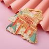 Imanes de Nevera de Metal de Chongqing Punto Turístico Escénico Personalizado Creativo Cultural de Metal Tendencia Nacional Edificio Imanes de Nevera Imanes de Hongyadong