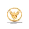 Venta Caliente Transfronteriza Acero Inoxidable Simple Águila Blanca Broche para Chaqueta de Traje de Hombre y Mujer Accesorios de Animal Águila Venta al por Mayor