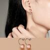 S925 Prata esterlina contas redondas parafuso natural de água doce brincos de pérola mulheres francesa retro high-end elegante brincos elegantes