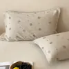 Fundas de Almohada Florales Pequeñas, un Par de Fundas de Almohada de Gasa de Algodón Puro 2026 Nuevas, Anti-Aceite para el Cabello, Funda Interior para Almohada 48X74