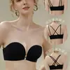 Sujetador Magnético Original sin Tirantes de Cierre Frontal para Mujer, Sujetador Invisible Antideslizante Push-Up, Realzador de Busto, Banda, Espalda Hermosa, Sujetador Engrosado
